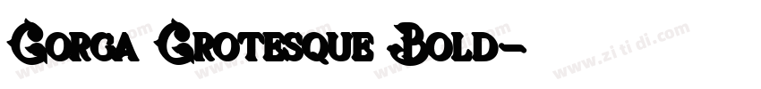 Gorga Grotesque Bold字体转换
